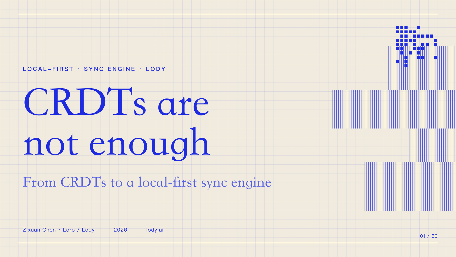 CRDTs are not enough: From CRDTs to a local-first sync engine